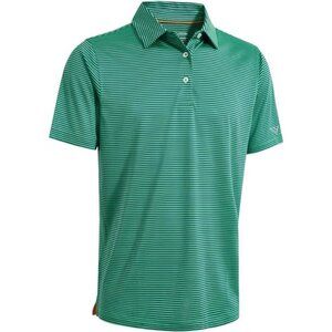 Men's Golf Polo Short Sleeve Striped Performance Moisture Wicking Dry  Shirts‎